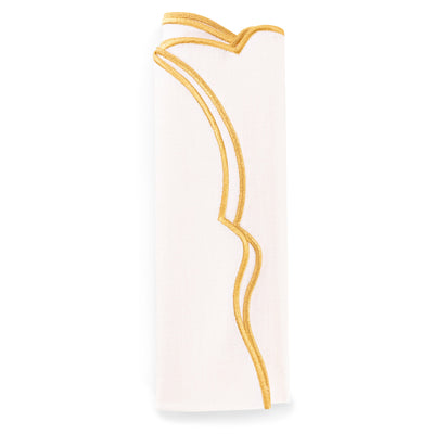 White Scallop Edge Napkin - Lendable Linens