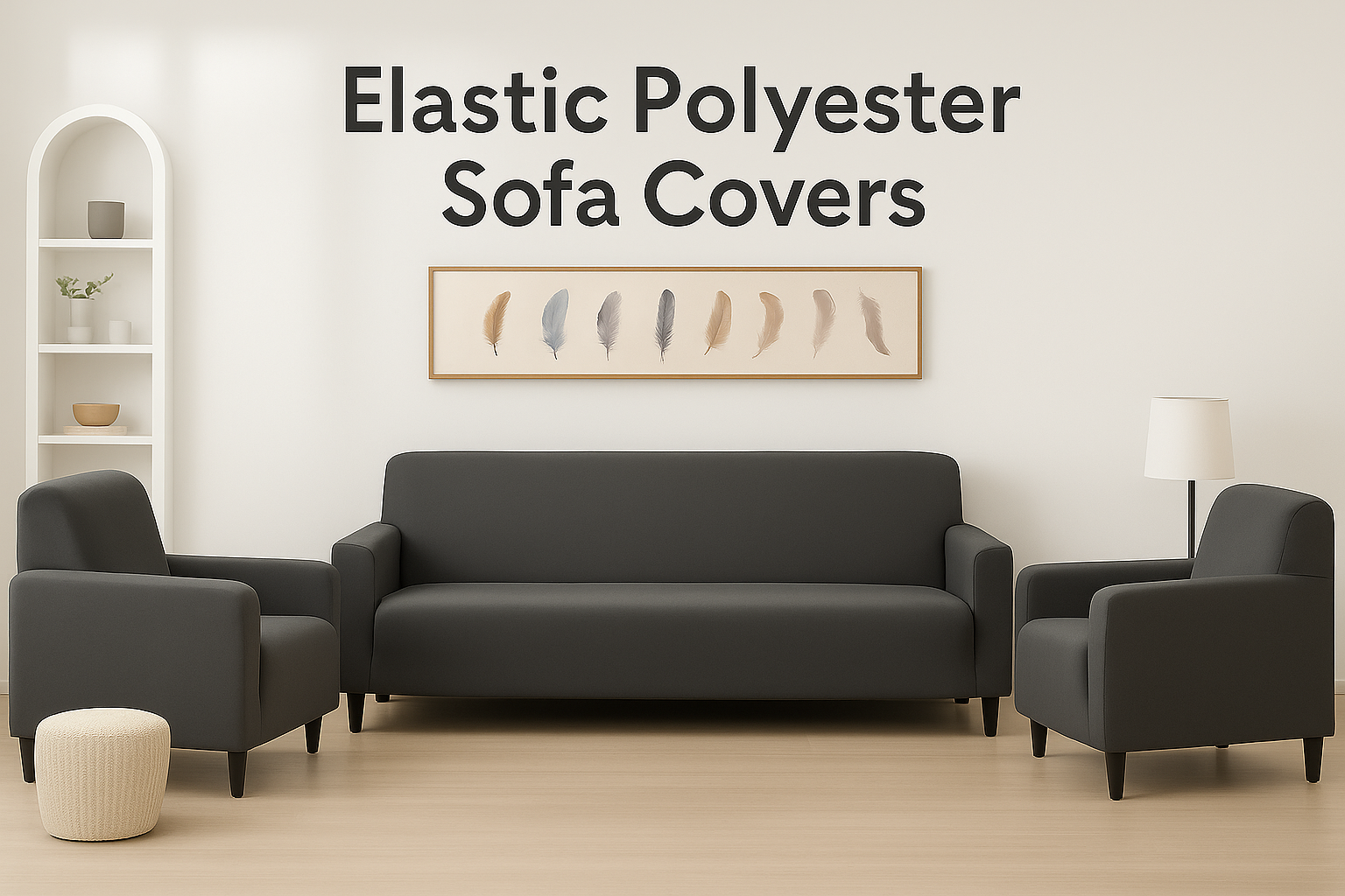 Elastic Polyester sofa cover 3 1 1 Seater