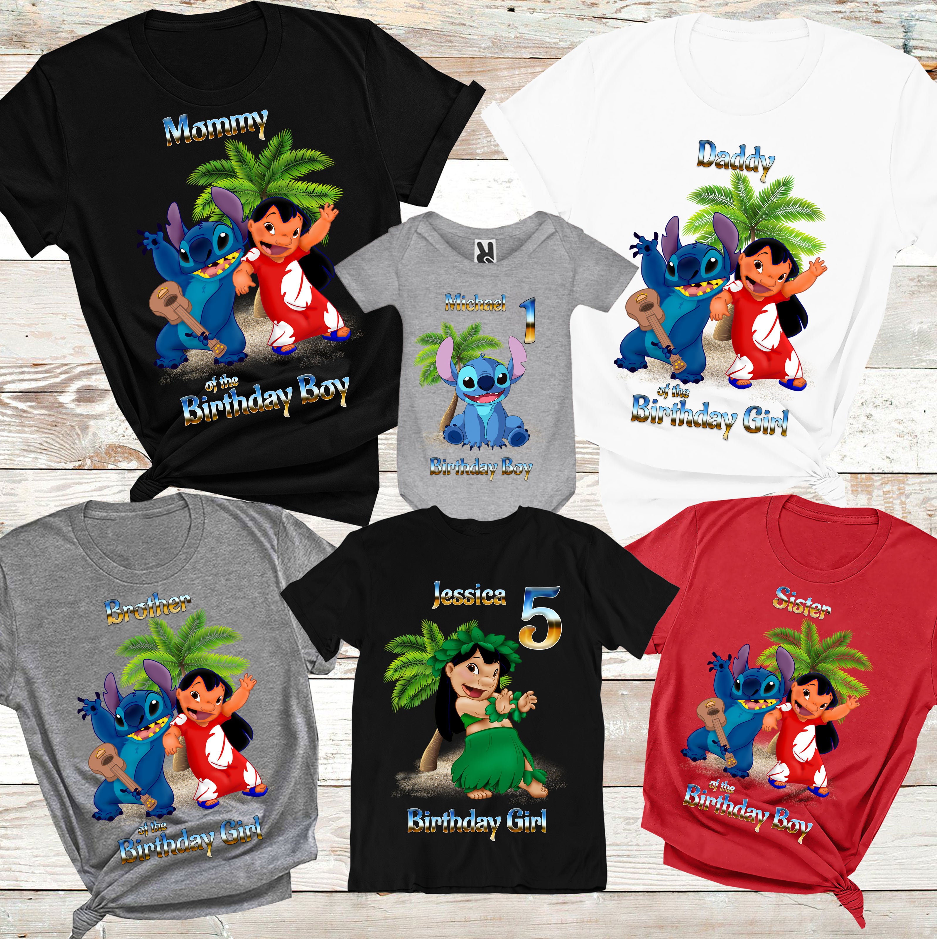 lilo and stitch birthday shirt