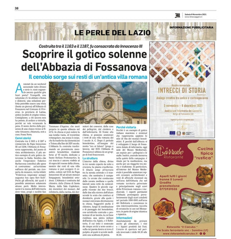 Il Messaggero Latina 6 novembre 2021