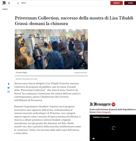 Il messaggero.it Latina 7 dicembre 2021