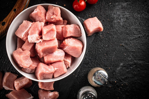 chicken chunks in a bowl