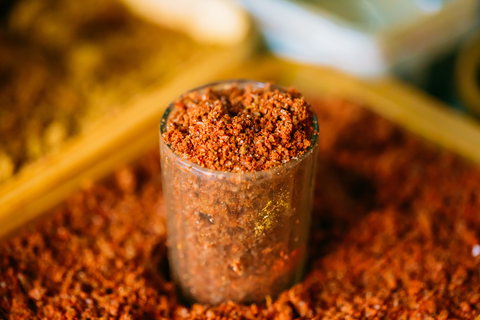 chilli powder displayed 