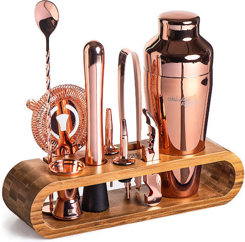 copper colored bartender kit