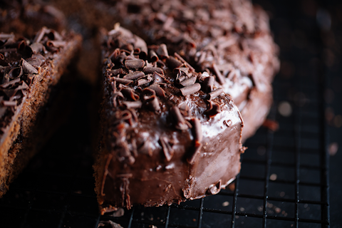 slice of chocolate cake