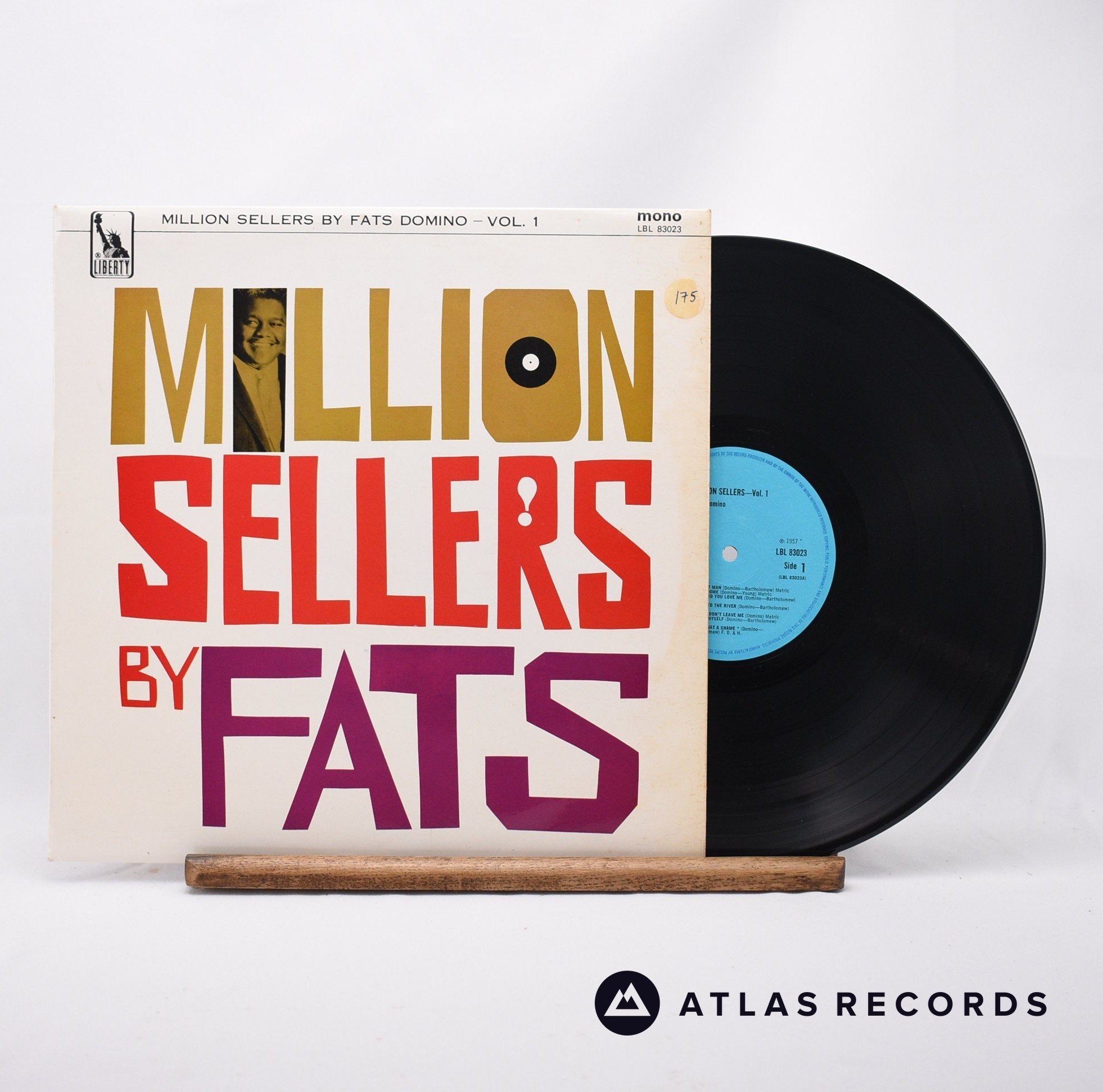 Fats Domino Million Sellers By Fats Domino Vol 1 Lp Vinyl Recor Atlas Records