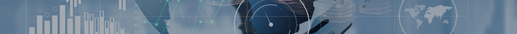 Variation of blue world map, clock, coins, finance graph abstract images 