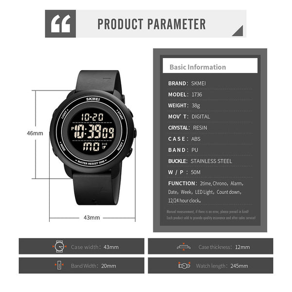 Skmei 1736 Digital Watch