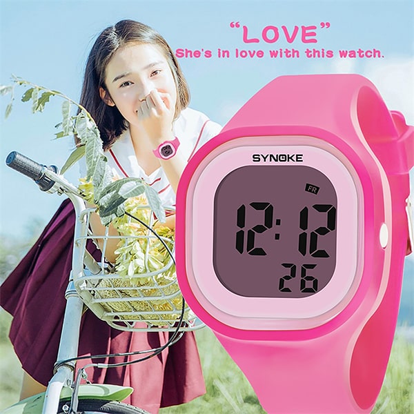 Digital watch for ladies