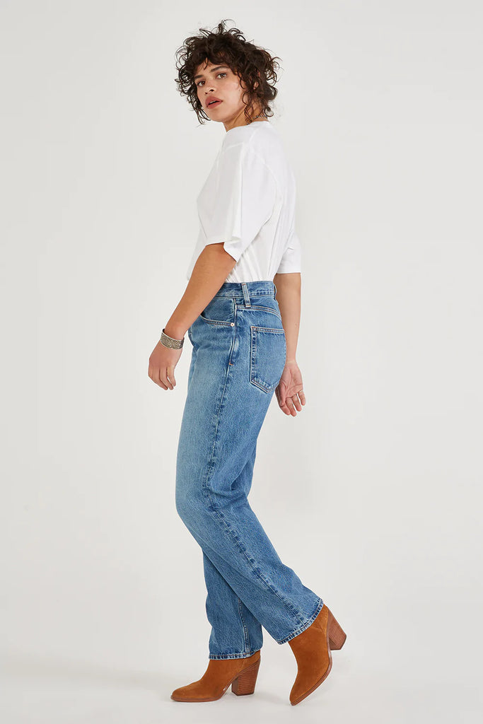 VINTAGE SLUB STRAIGHT DENIM-