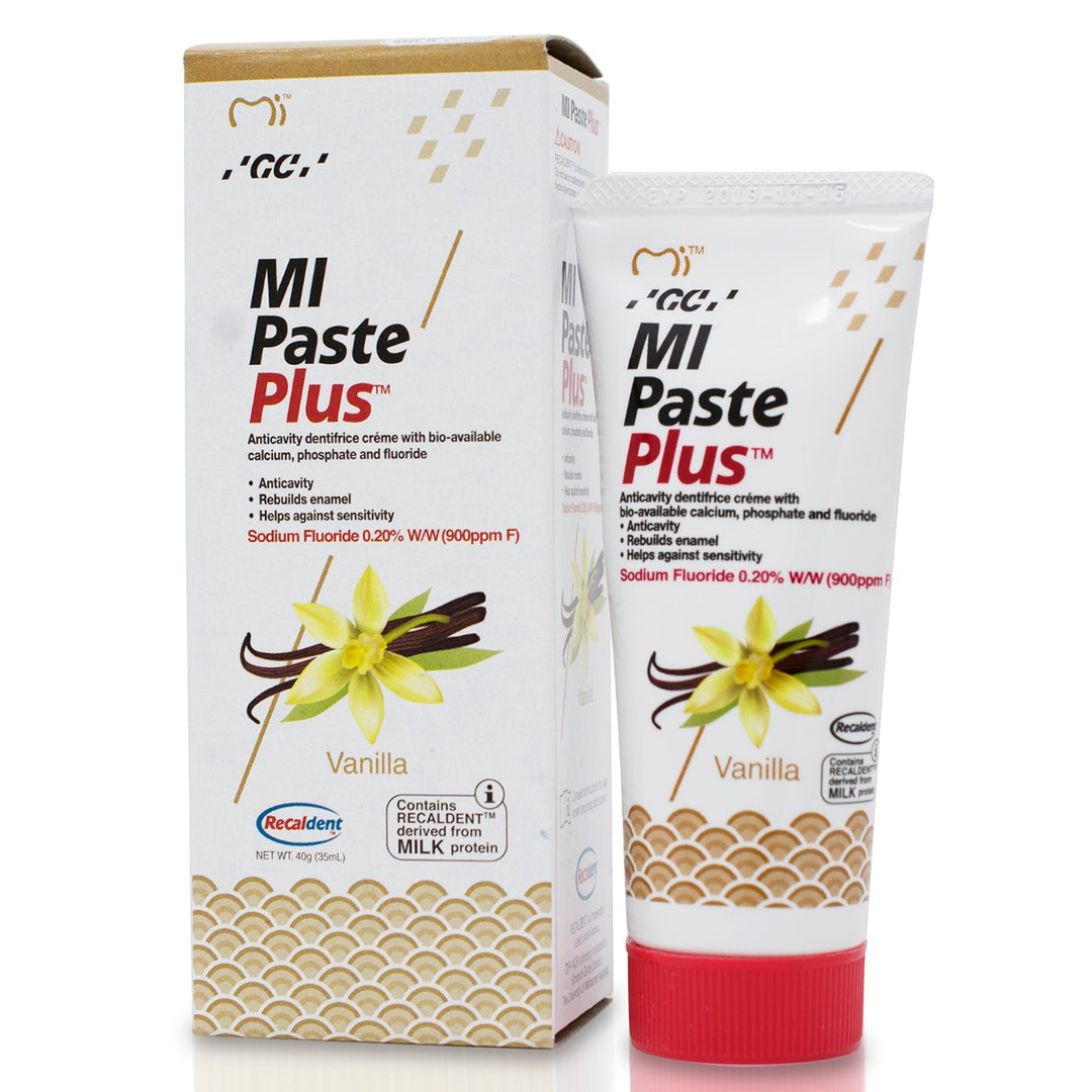 GC Mi Paste Plus Mint Flavor w/RECALDENT, 35ml Tube Each - Valuemed  Professional Products