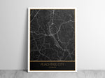 Load image into Gallery viewer, Peachtree City Georgia Portrait (Vertical) Map Print
