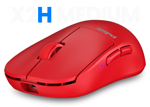 X2H Medium Red gaming mouse