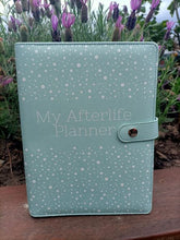 Load image into Gallery viewer, A5 PU Afterlife Leather Planner - Green NEW SHADE!!
