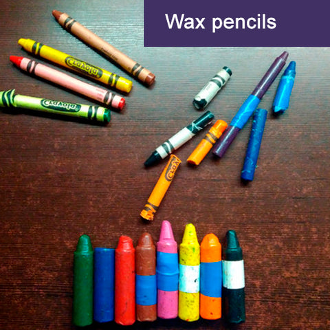 wax crayons