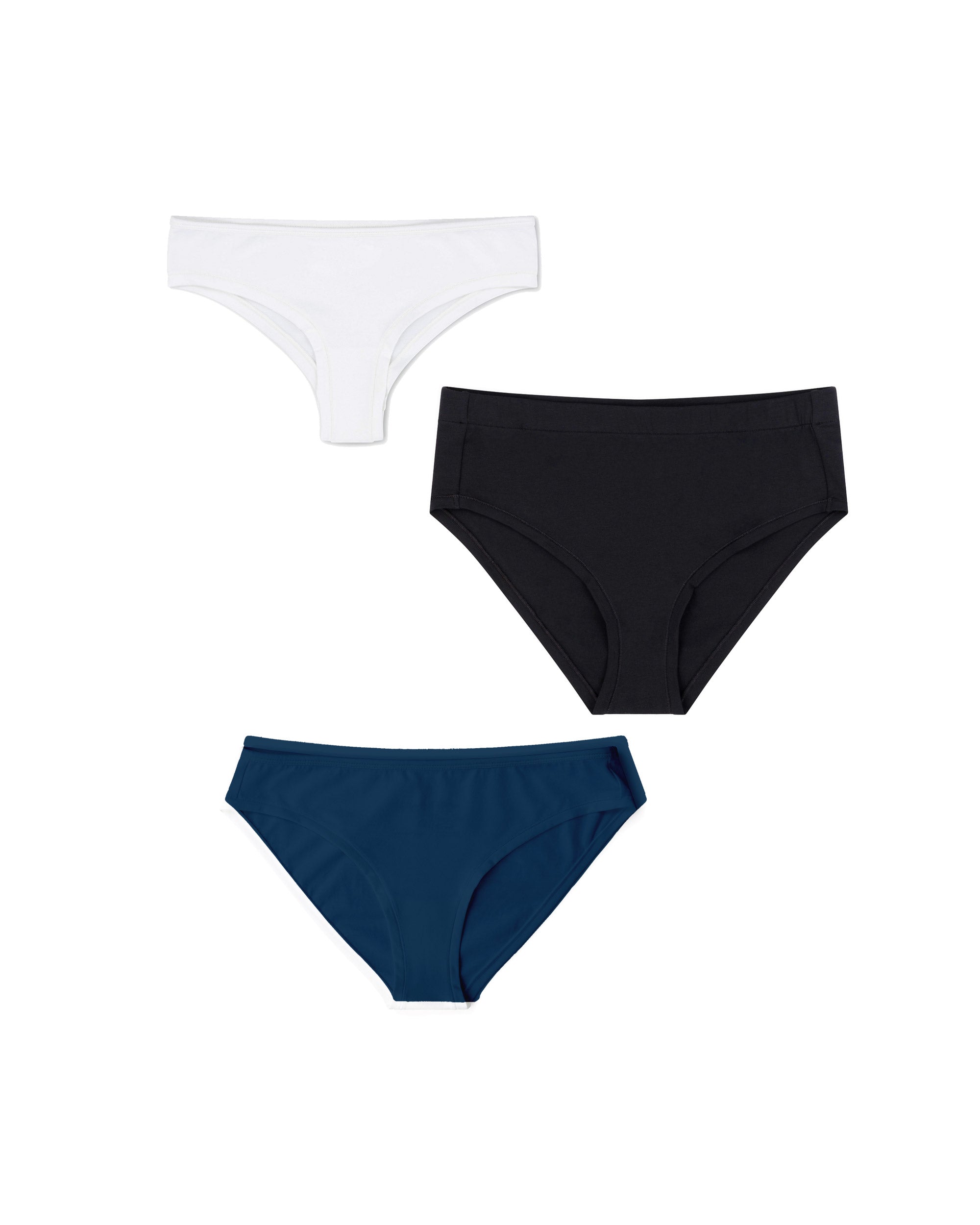 100% Cotton Underwear For Women Mid Rise Everyday Essential Brief Underwear  3 Pack Sets Fit for EU 36-40: Buy Online at Best Price in UAE 