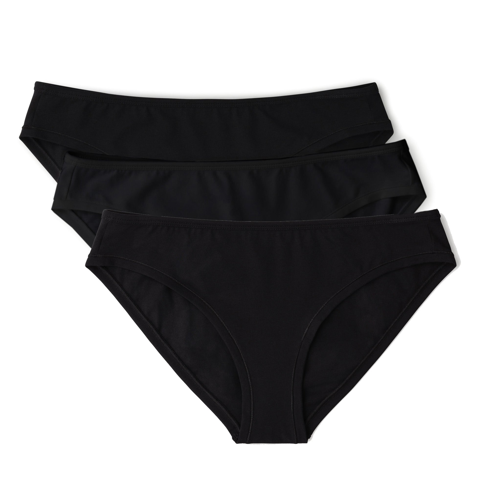 Fashion (black)Women Underwear Cotton Panties Solid Lady Panties  Comfortable Boxers Panties Breathable Shorts Intimates Mid Waist Briefs DOU  @ Best Price Online