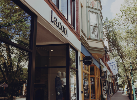 l.a.cool storefront in downtown traverse city