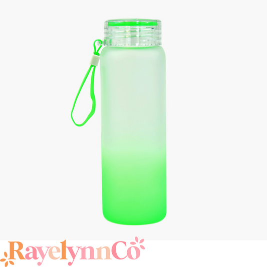 ORANGE GLASS WATER BOTTLE 16 OZ – Rayelynn Co.