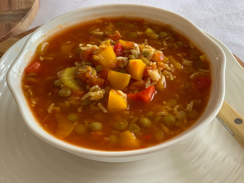 Soupe repas au bouillon de boeuf - #jecuisinelocal