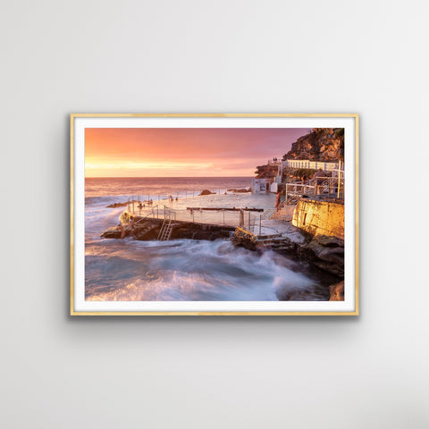 framed beach photograph wall art