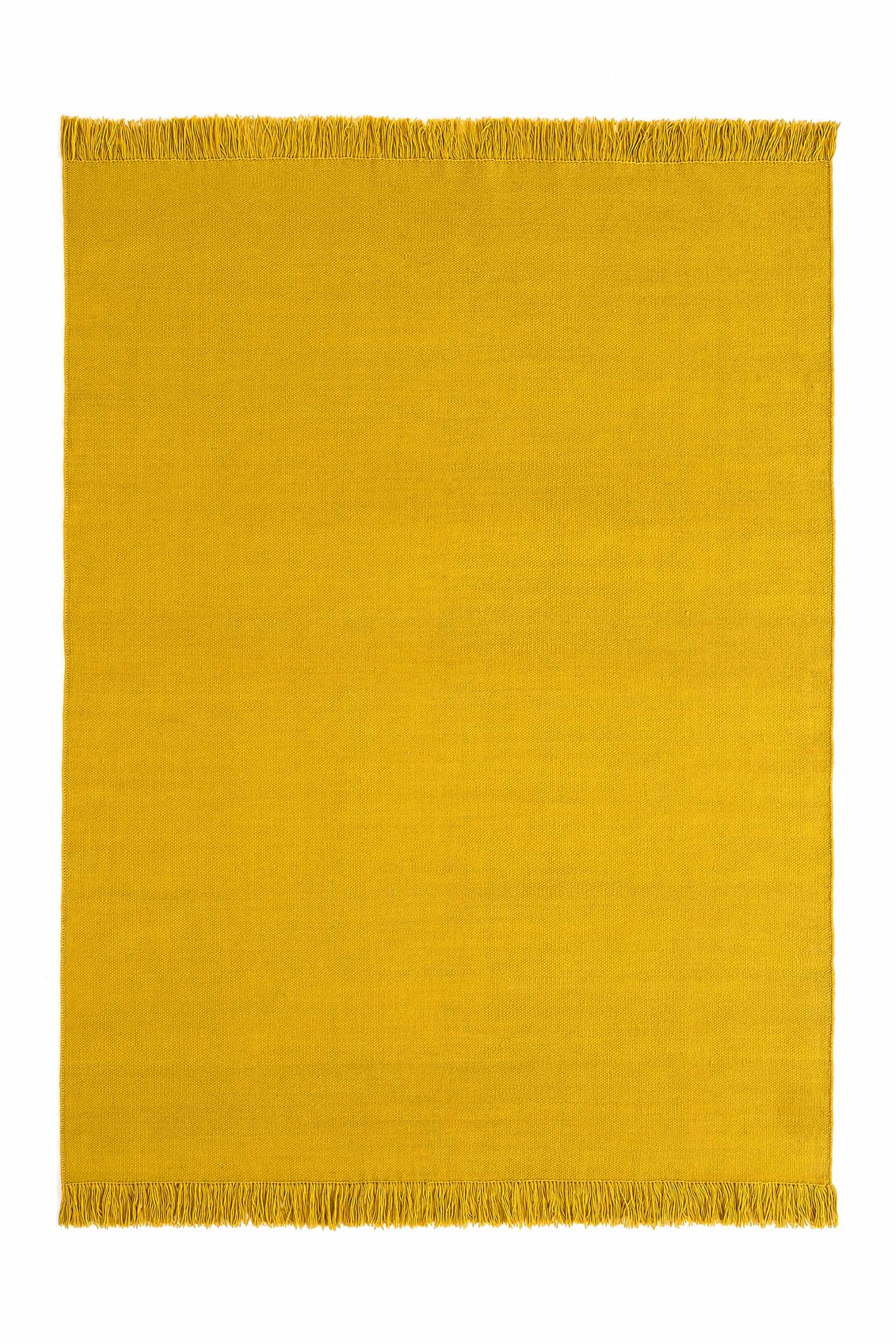 Colors Nectar Yellow Dhurrie Wool Rug - nanimarquina