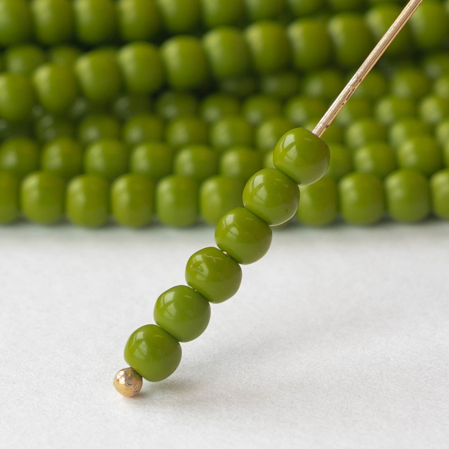 8mm Faceted Round Melon Beads - Emerald with Cobalt Finish and