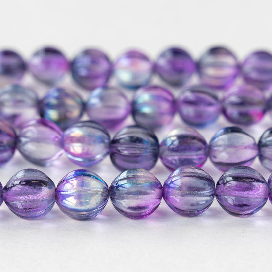 Purple diamond shaped texture beads, 38mm beads, purple beads