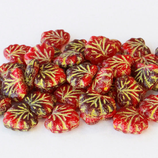 4x6mm Shiny Glazed Ceramic Tube Beads - Crimson Red - 10 or 30 –  funkyprettybeads
