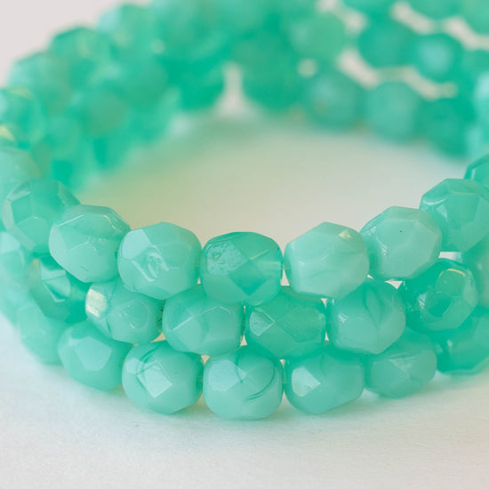 11x17mm Firepolished Rondelle Beads - Emerald Green - Czech Glass Beads –  funkyprettybeads