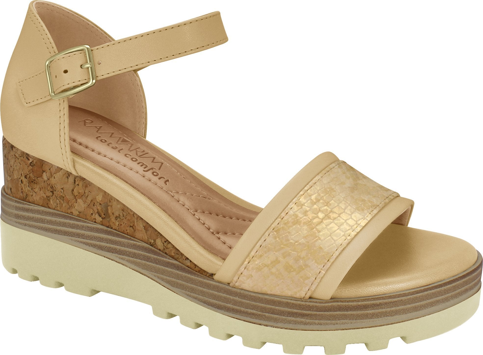 Ramarim 1814205 Women Fashion Comfortable Sandal Platform in Vanilla ...