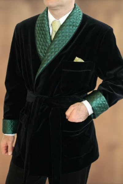 MEN CIGAR JACKET Dinner Wear Robe Men Smoking Jacket Sainly– SAINLY