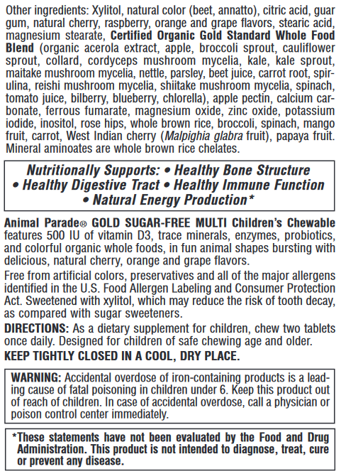 Animal Parade Gold Chewables