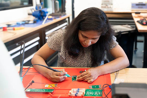 Person working with TronicBoard