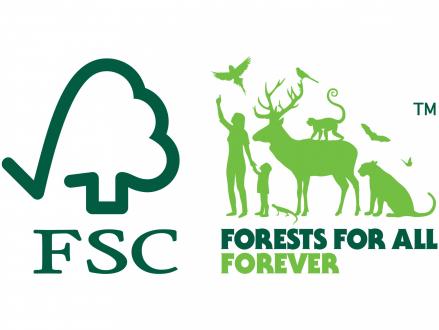 FSC Forests for all forever, sustainable, eco friendly materials