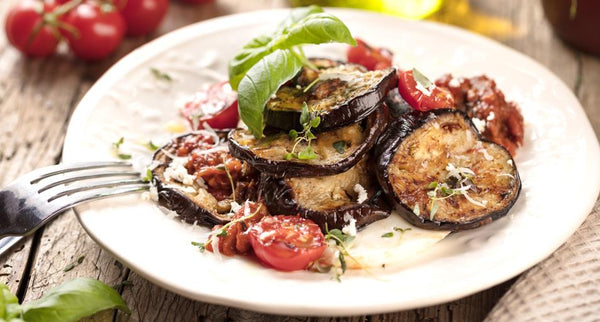 Eggplant slices