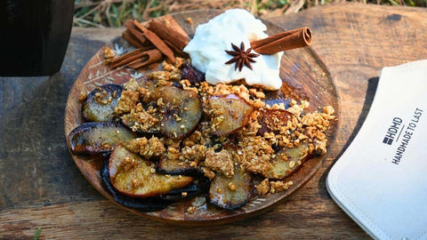 finished dish of Caramel Apple Granola