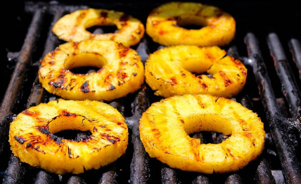 Cut pineapple into rings 