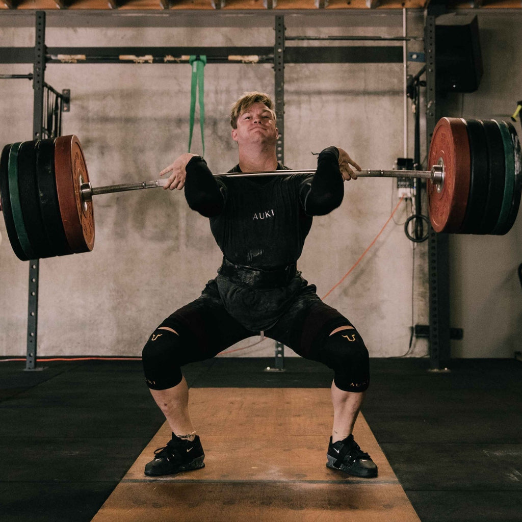 knee sleeves power clean