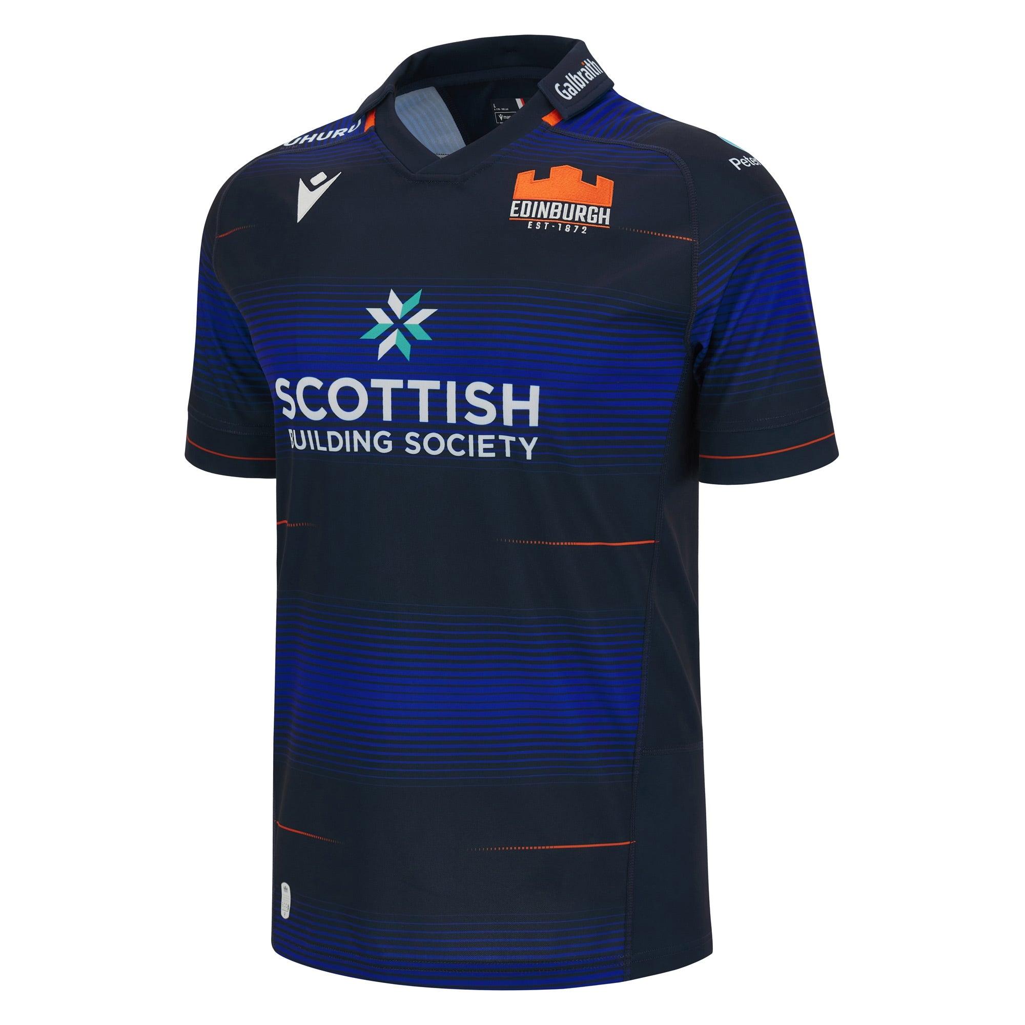 Macron Edinburgh Rugby Mens Home Rugby Shirt