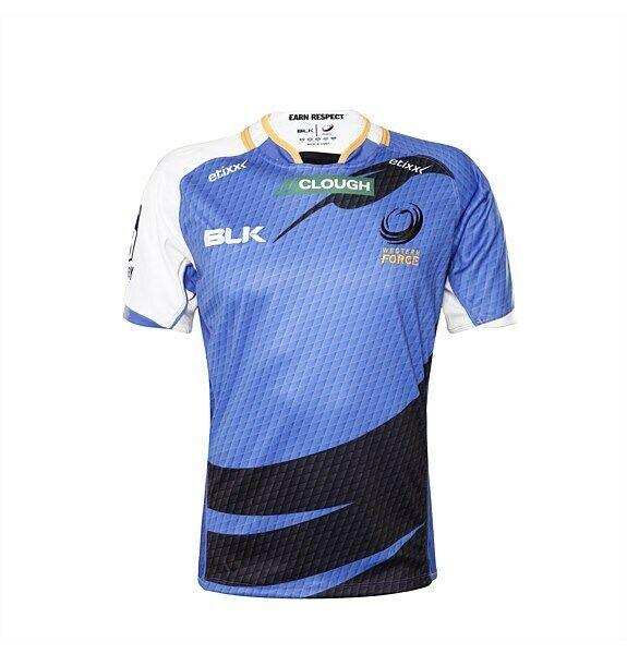 BLK Western Force Rugby Shirt Home Kids 2016