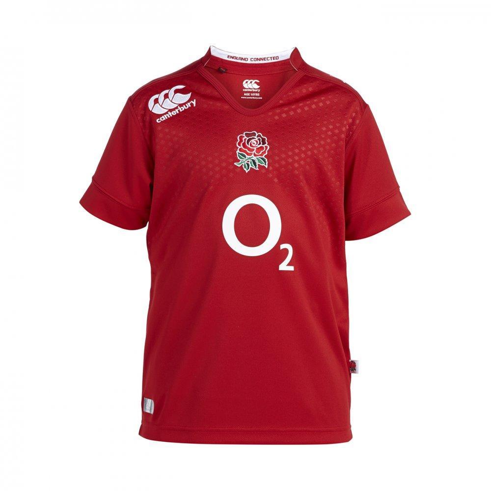 England 2014/15 Alternate Red Kids Pro Rugby Shirt