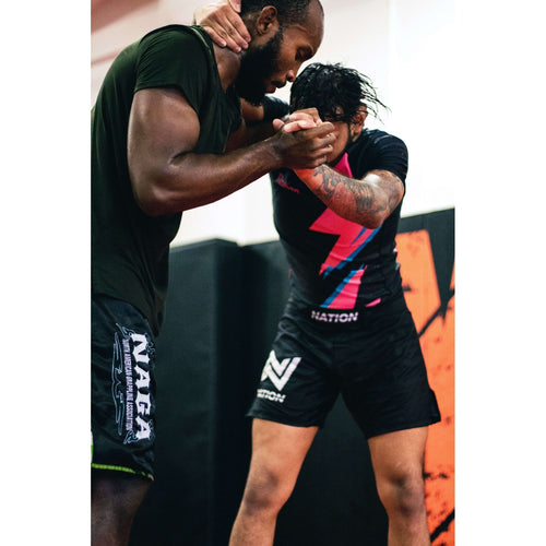 Black Short Sleeve BJJ Rash Guard - Death Cuddles – Nation