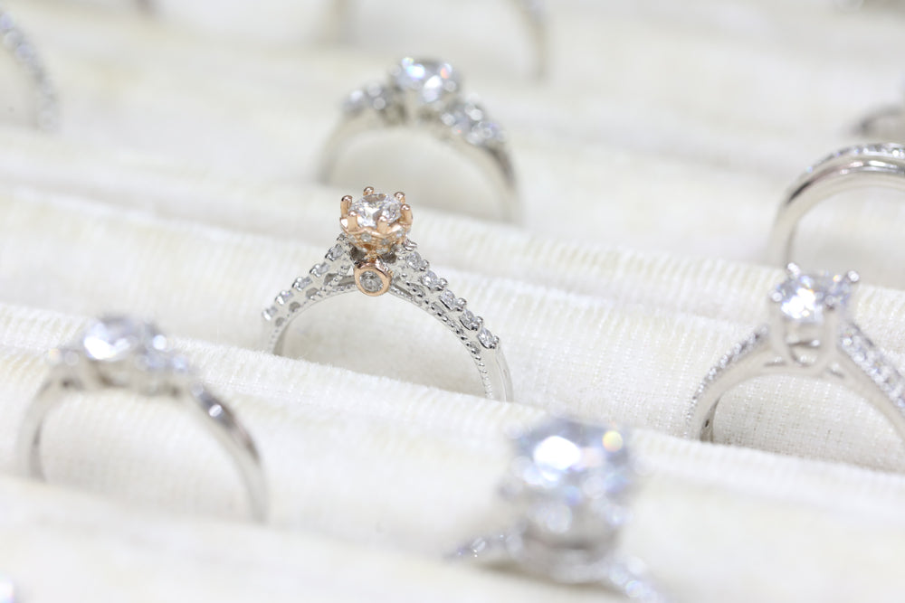 affordable moissanite engagement ring