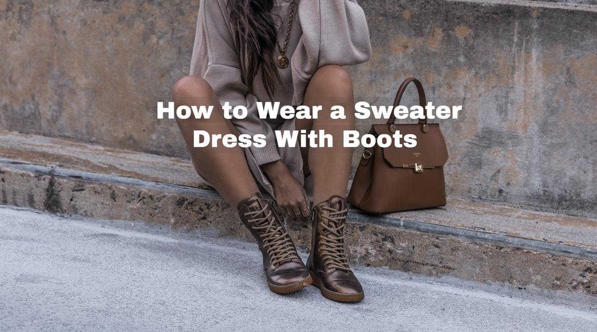 How to Wear a Sweater Dress With Boots (And Look Stunning) – Essential ...