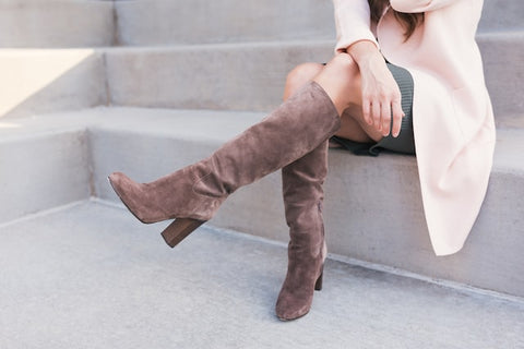 boots to wear with sweater dress