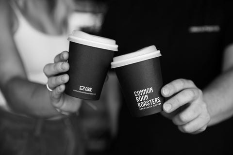 2 people enjoying coffee