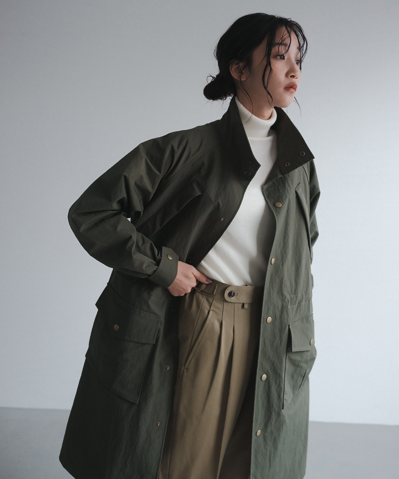 安心の販売 【foufou】the trench coat Rafine Ｓサイズ | artfive.co.jp