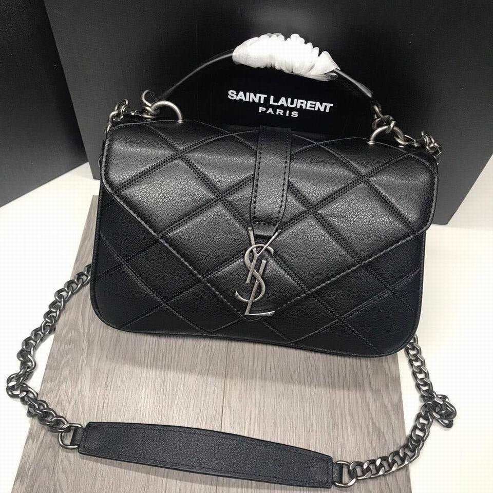 ysl women leather shoulder bags satchel tote bag handbag shoppin