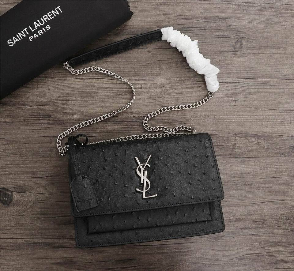 ysl women leather shoulder bags satchel tote bag handbag shoppin